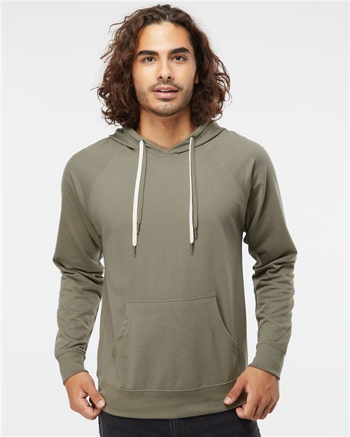 Independent Trading Co. SS1000 - Unisex Icon Lightweight Loopback Terry Hooded Sweatshirt