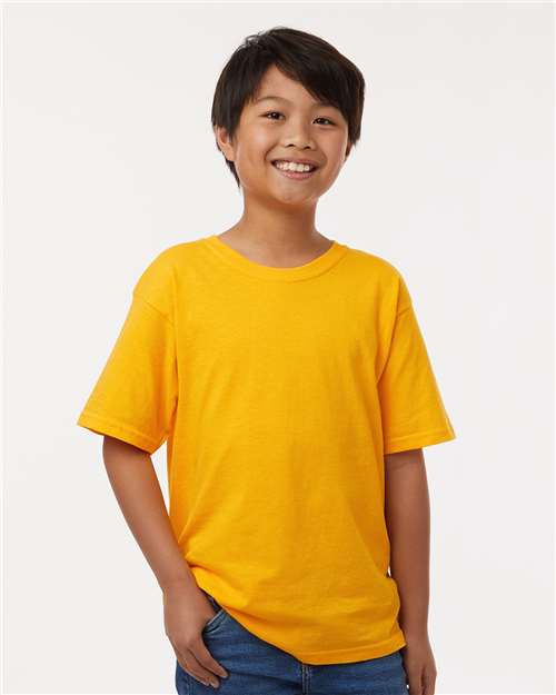 M&O 4850 - Youth Gold Soft Touch T-Shirt